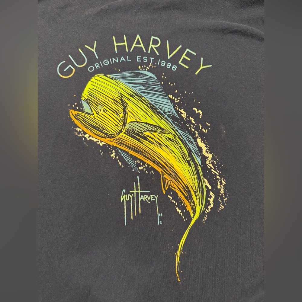 Guy Harvey Graphic Short Sleeve T-Shirt - Mens XXL - Picture 2 of 8